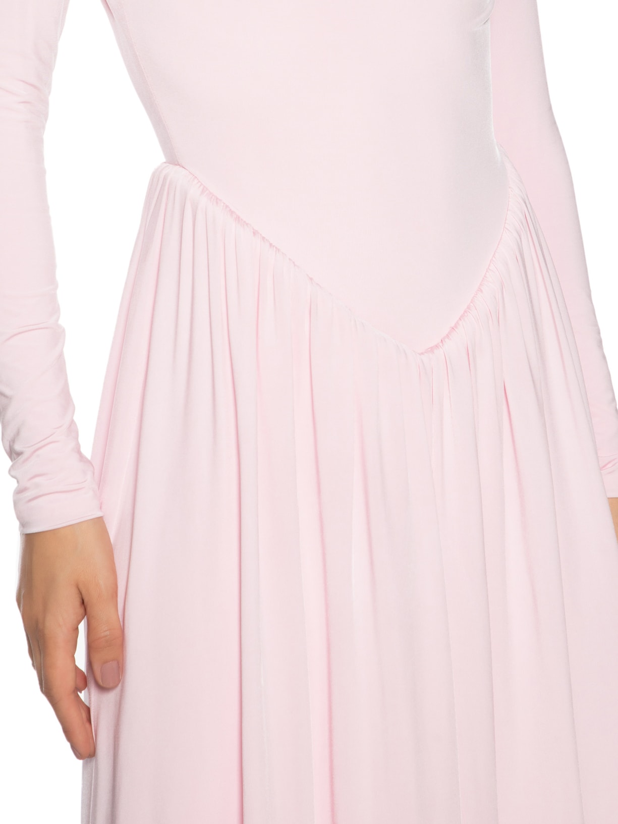 Vestido Longo Lizie Cintura V Rosa Fabulous Agilitá