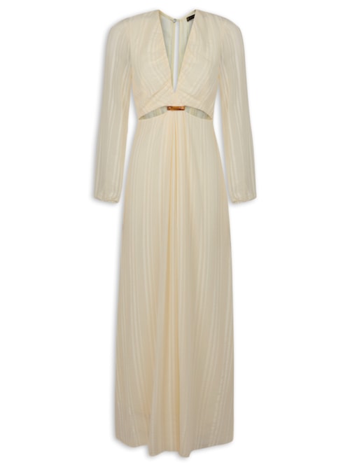 Vestido Longo Lola Glitz - Off White