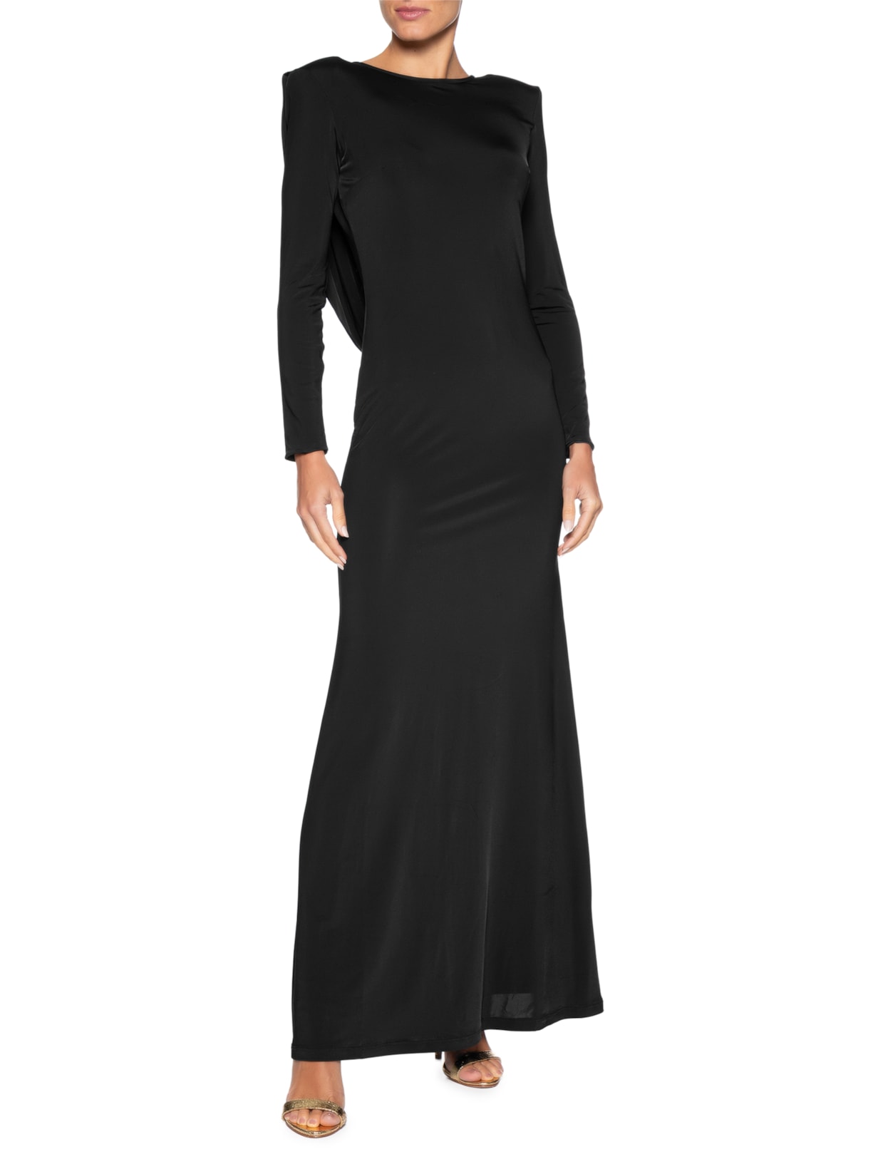 Vestido Longo Lu Degage Preto Fabulous Agilitá