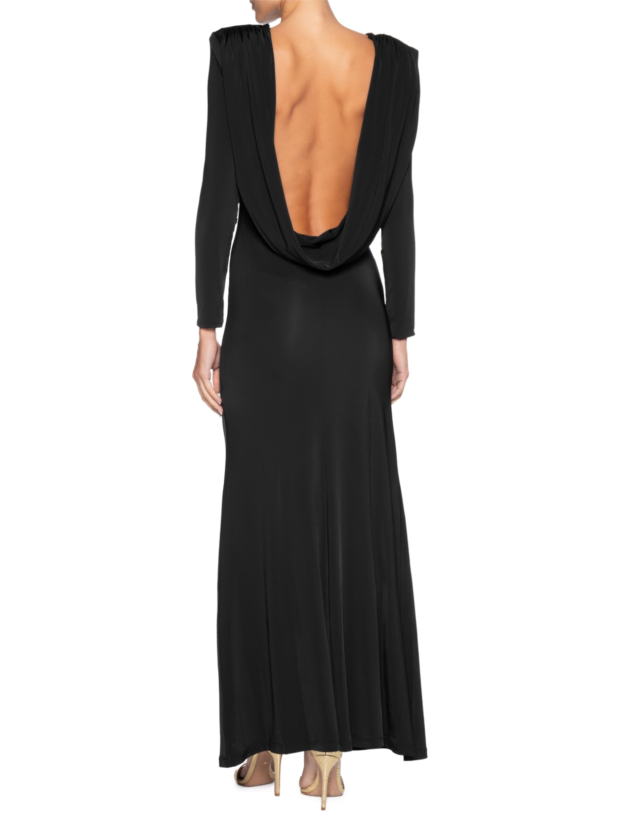 Vestido Longo Lu Degage Preto Fabulous Agilitá