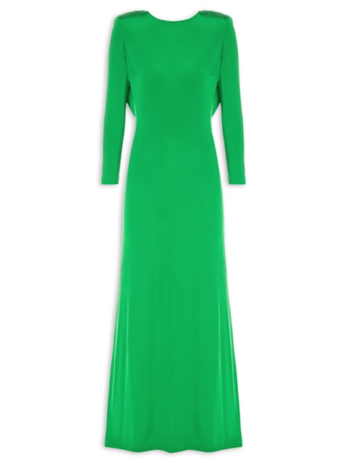 Vestido Longo Lu Degage - Verde