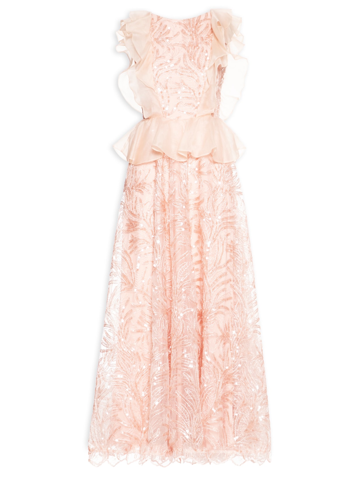 Vestido Longo Lucinda Paête - Rosa
