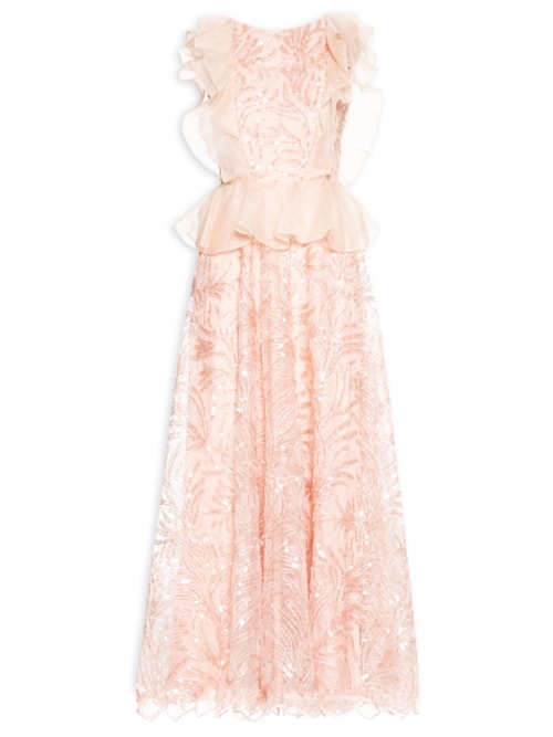 Vestido Longo Lucinda Paête - Rosa