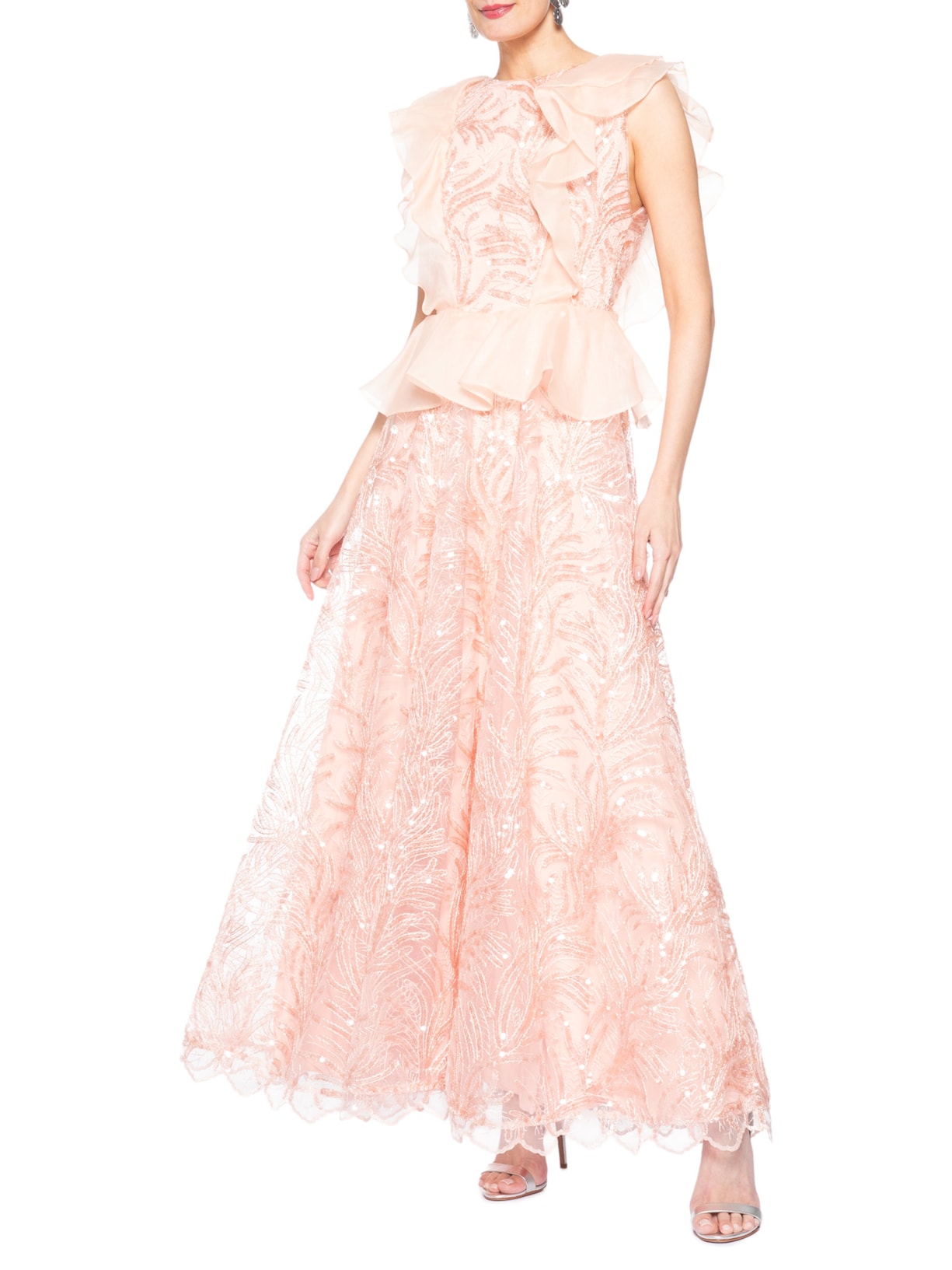 Vestido Longo Lucinda Paête Rosa Fabulous Agilitá
