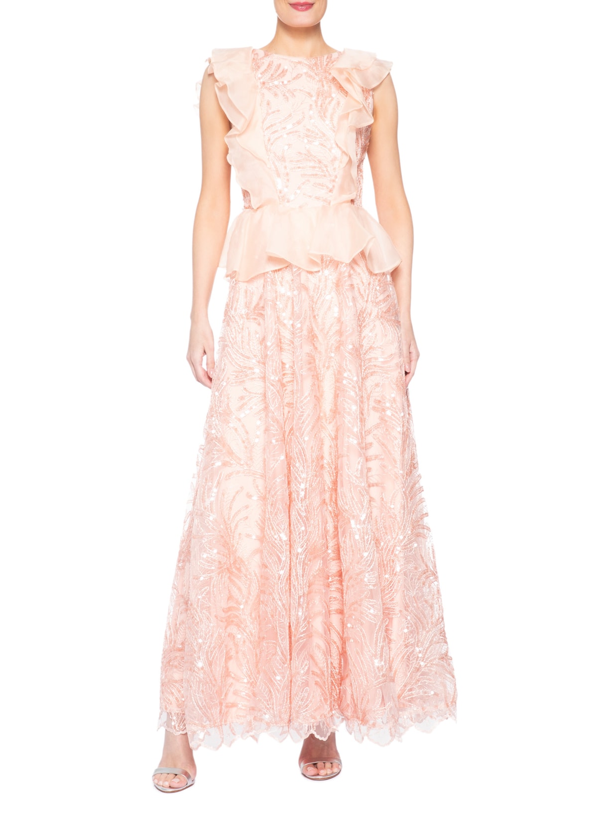 Vestido Longo Lucinda Paête Rosa Fabulous Agilitá