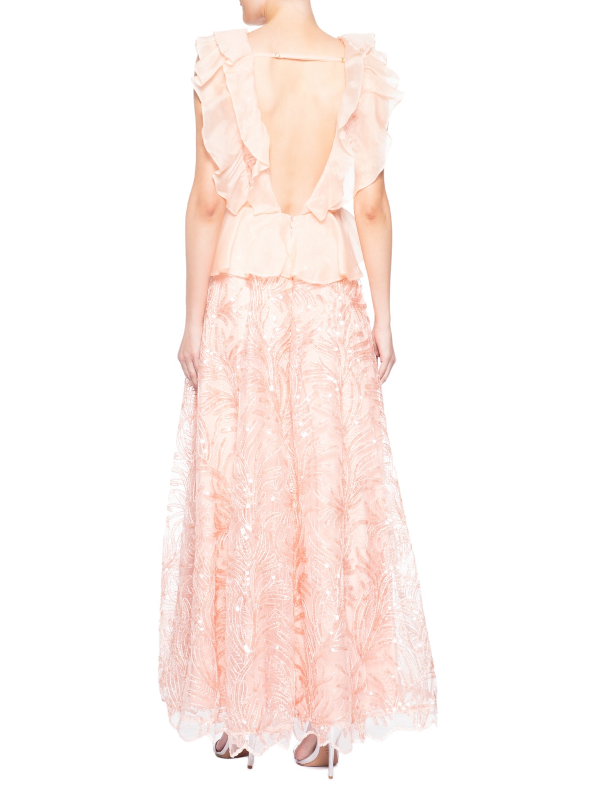 Vestido Longo Lucinda Paête Rosa Fabulous Agilitá