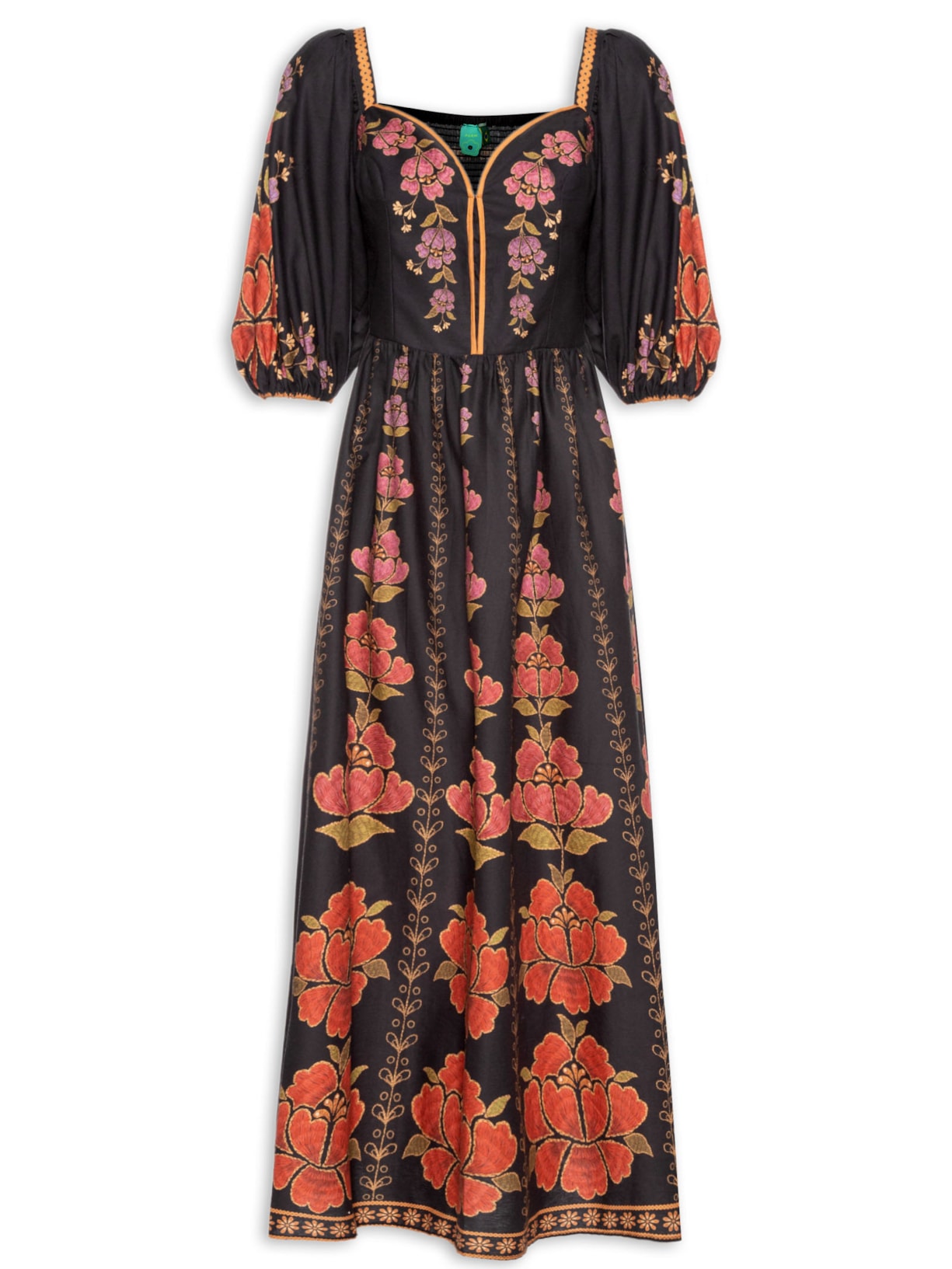 Vestido Longo Madalena - Preto