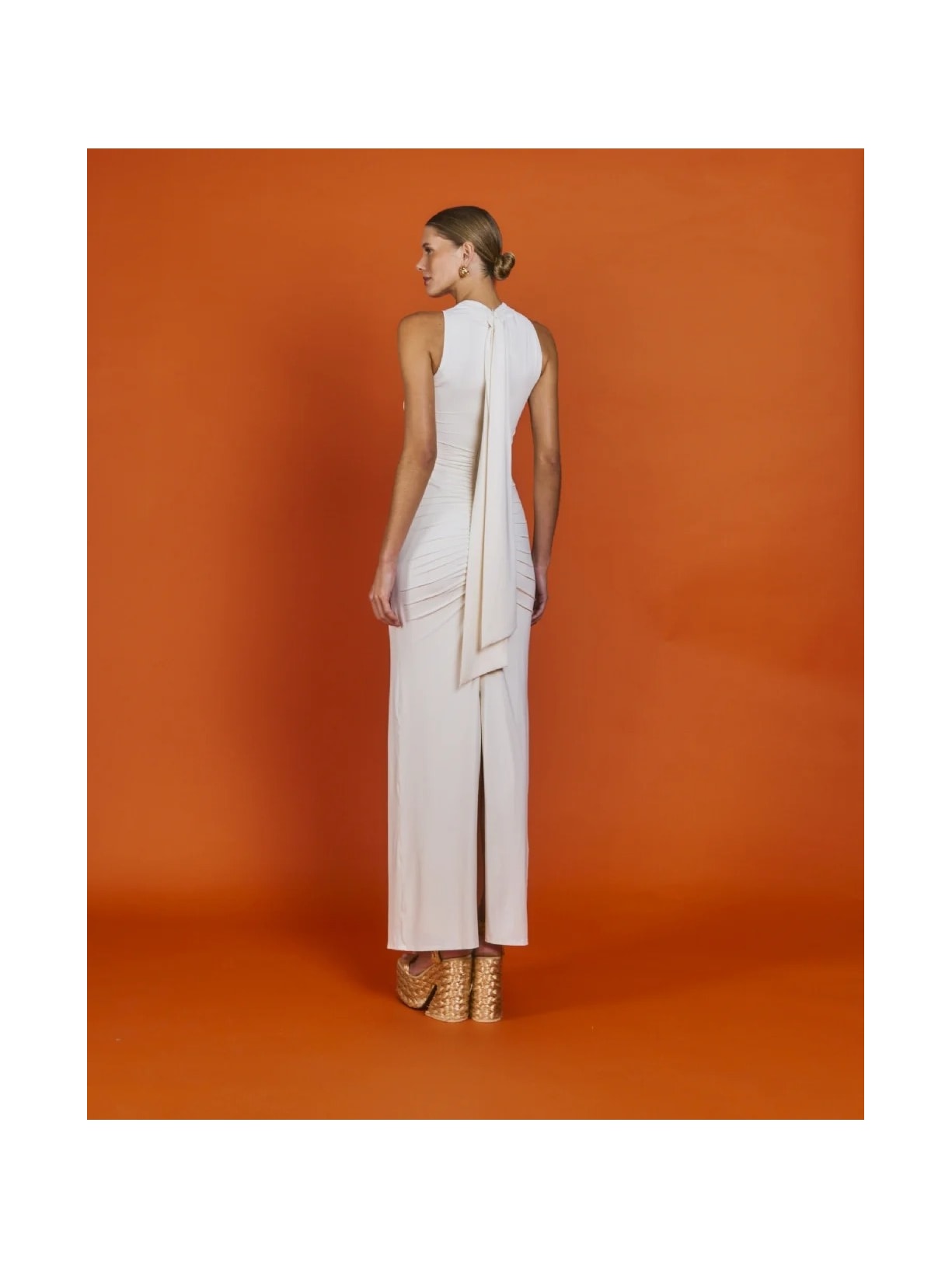 Vestido Longo Mareh Asterias Off White Shop Ginger