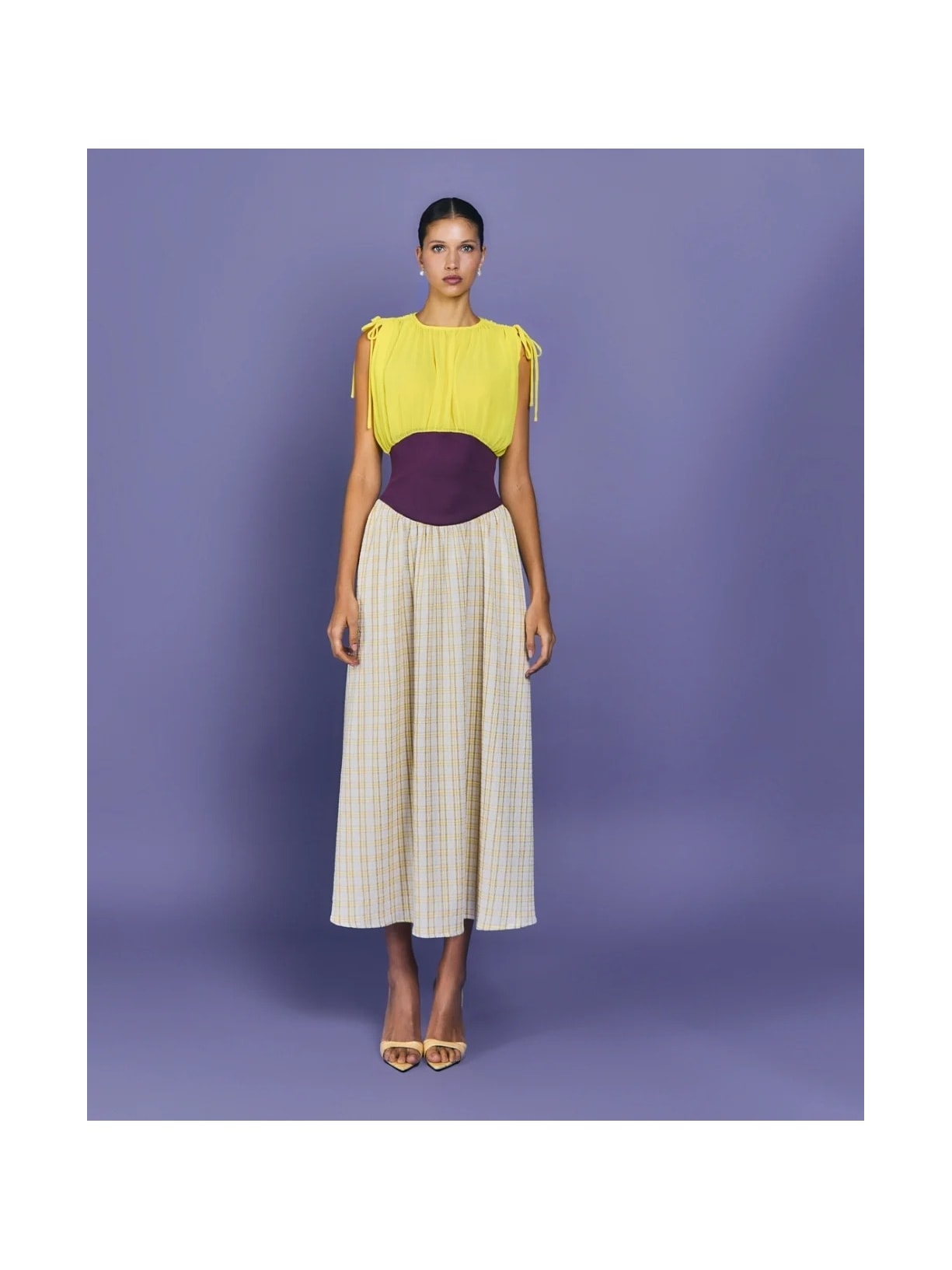 Vestido Longo Mareh Caracola Amarelo Shop Ginger