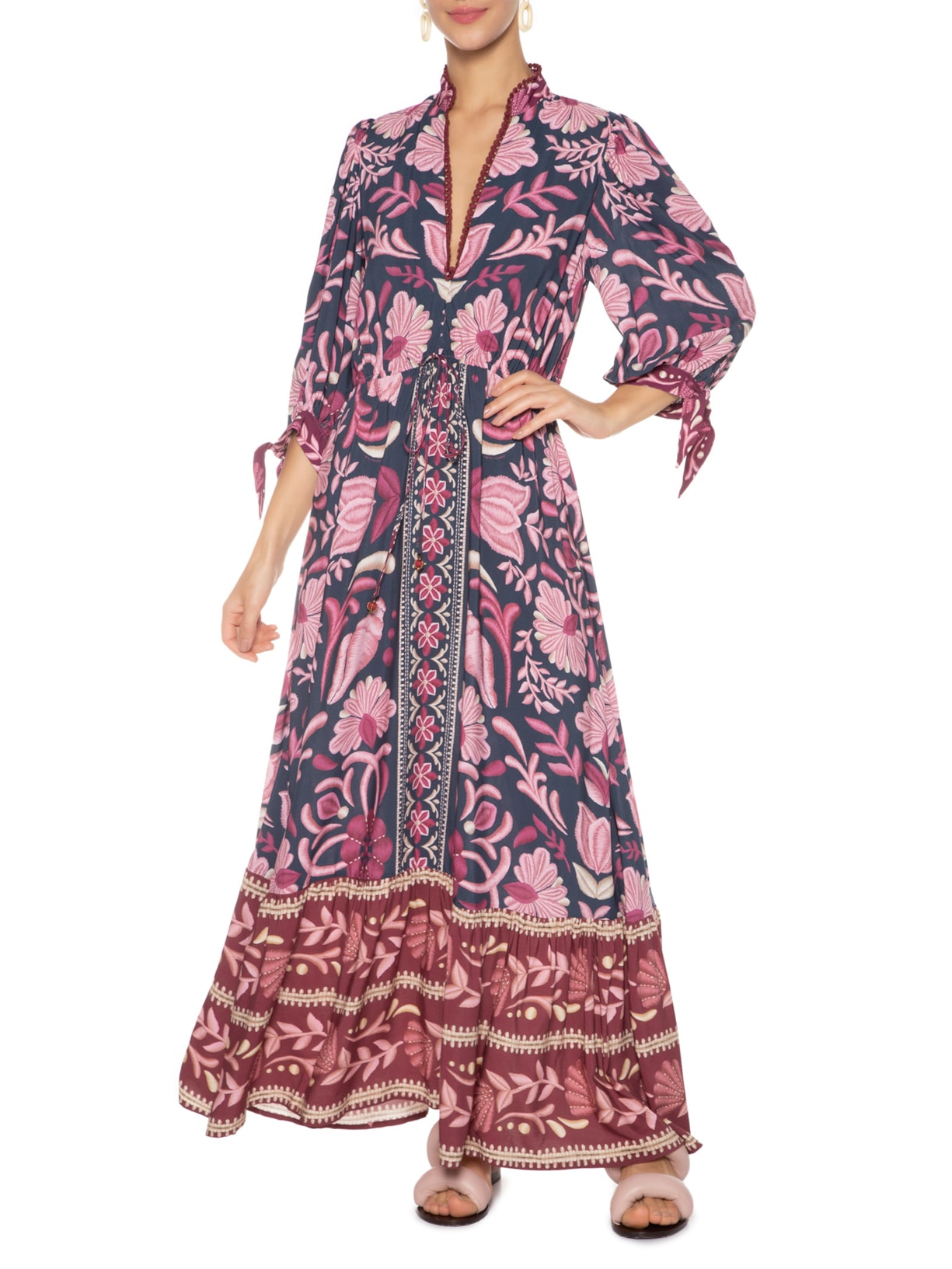 Vestido Longo Maresia Roxo Farm