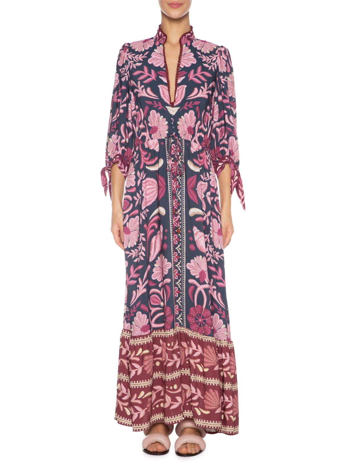 Vestido Longo Maresia Roxo Farm