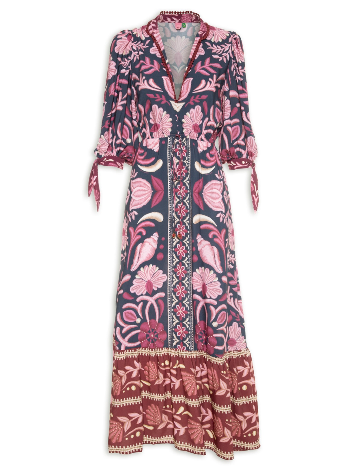 Vestido Longo Maresia Roxo Farm