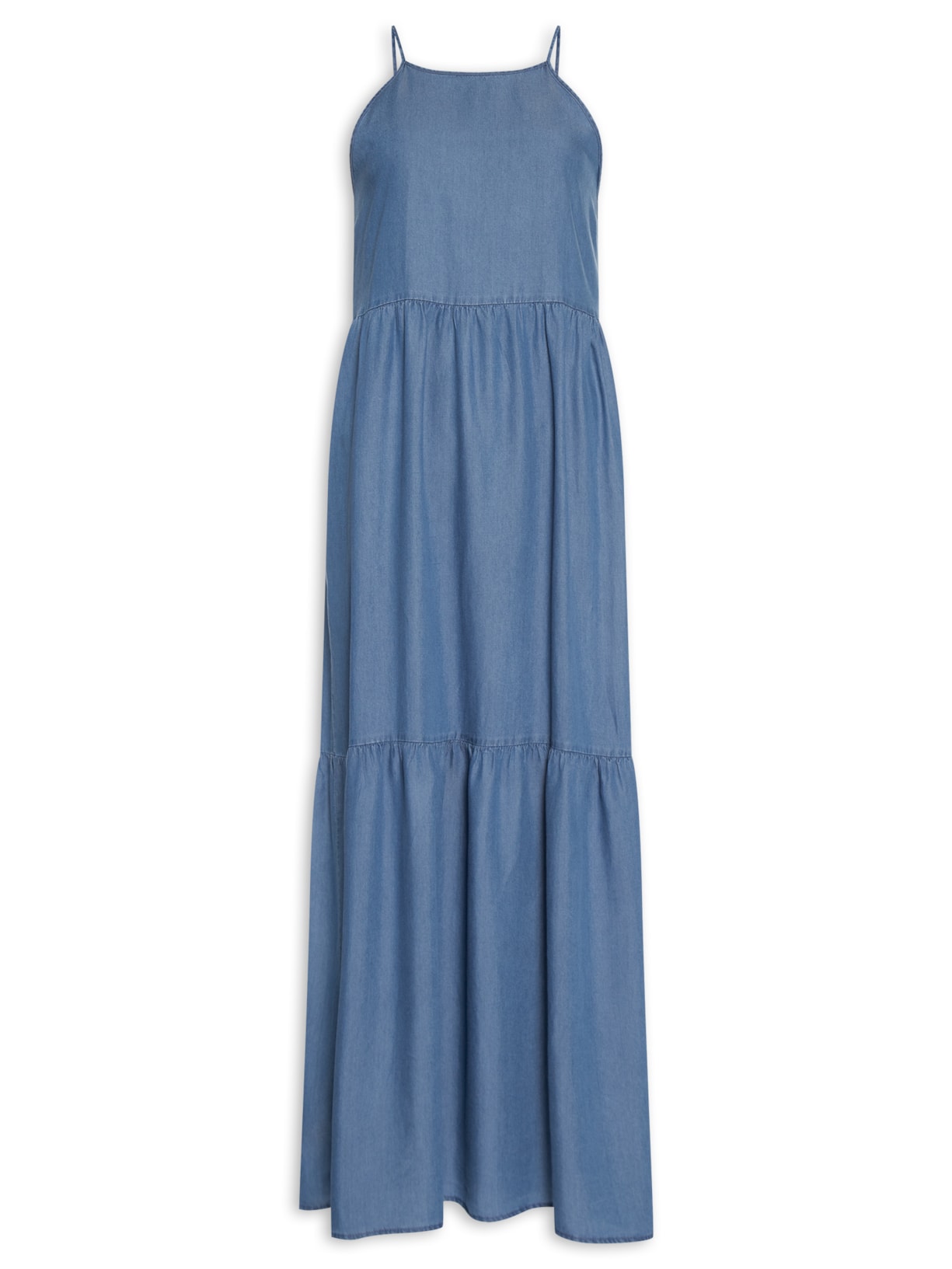 Vestido Longo Marias Azul Basiq