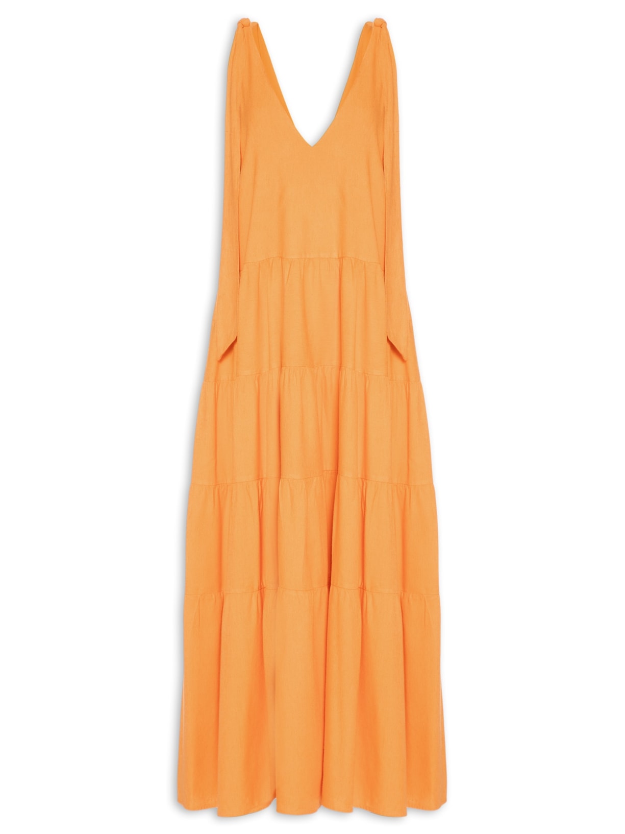 Vestido Longo Marias - Laranja