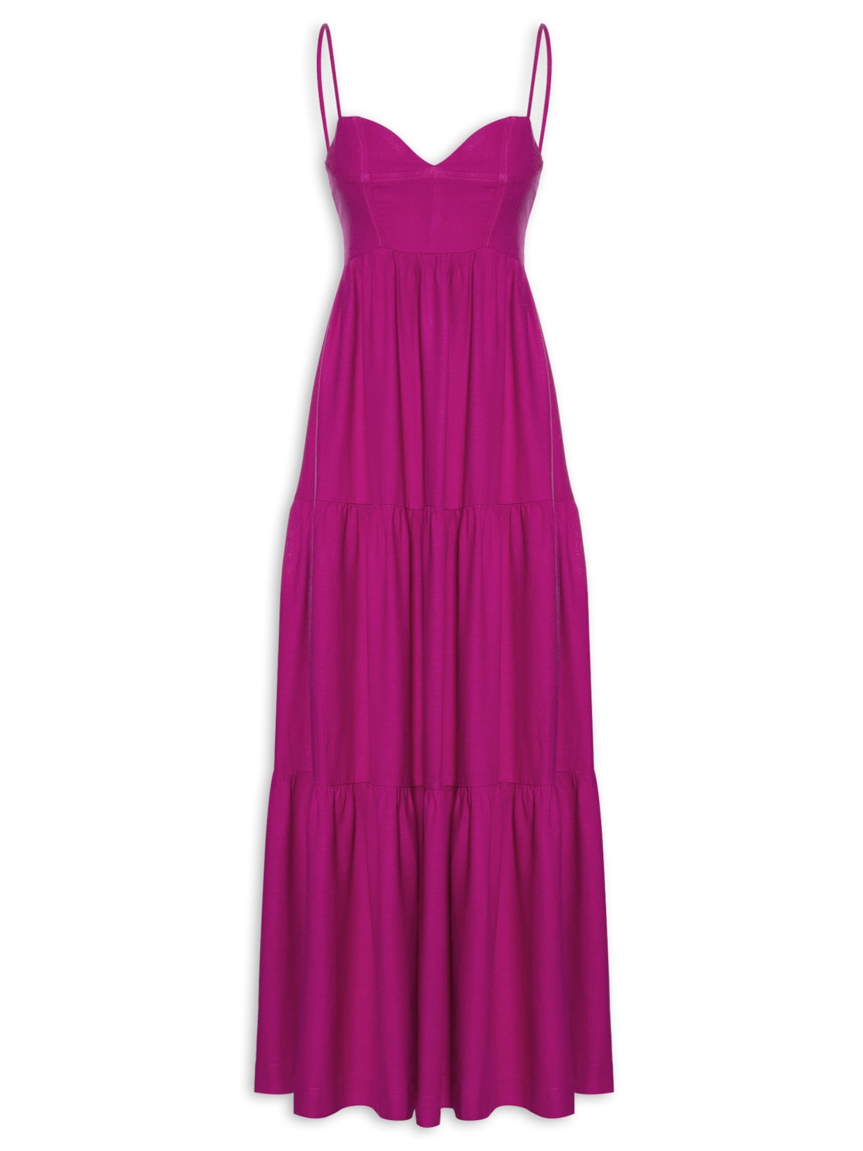 Vestido Longo Marias - Rosa