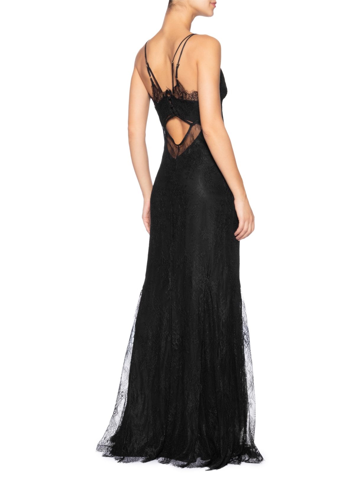 Vestido Longo Megan Renda Preto Fabulous Agilitá