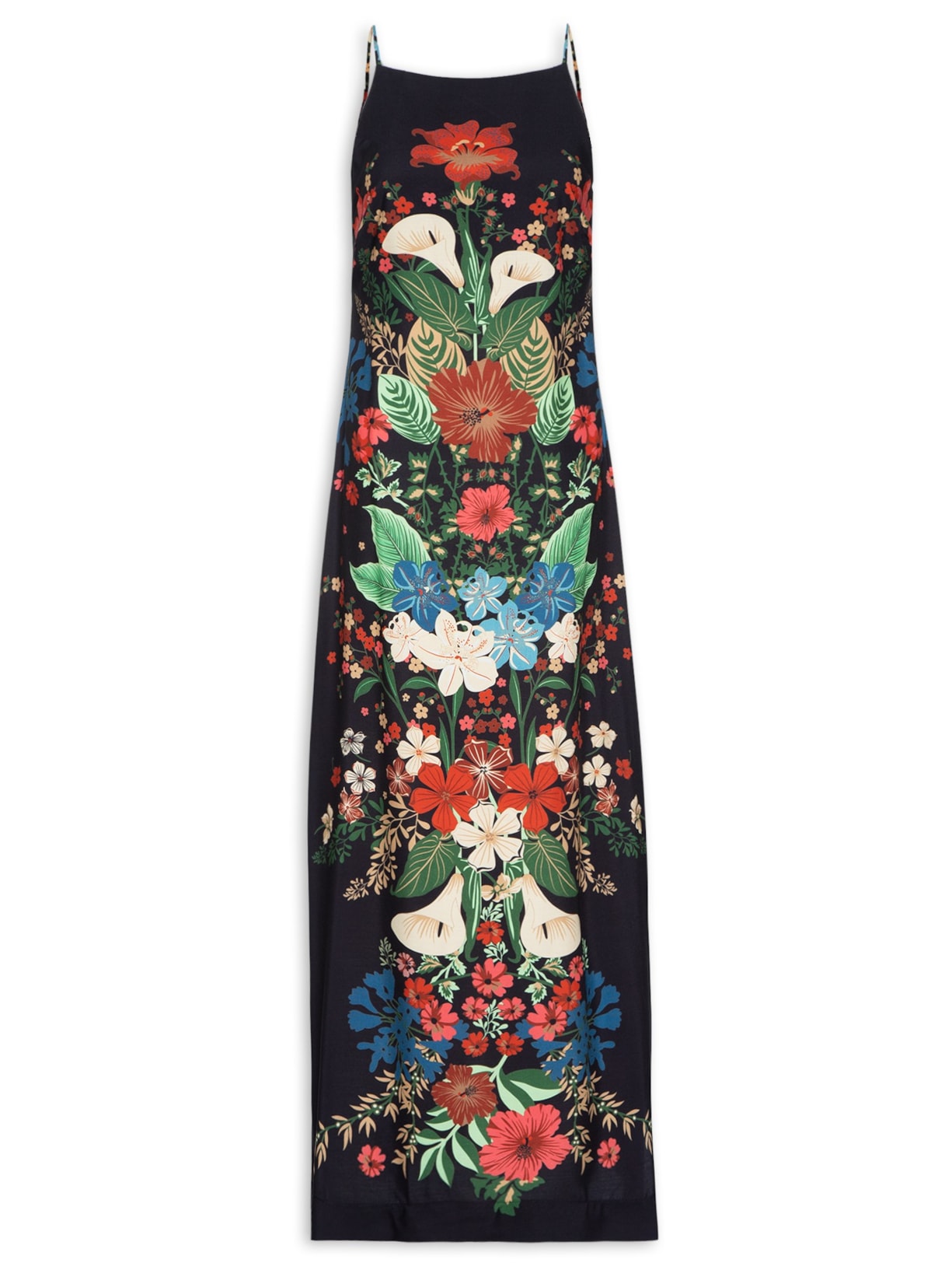 Vestido Longo Menina Bonita - Preto