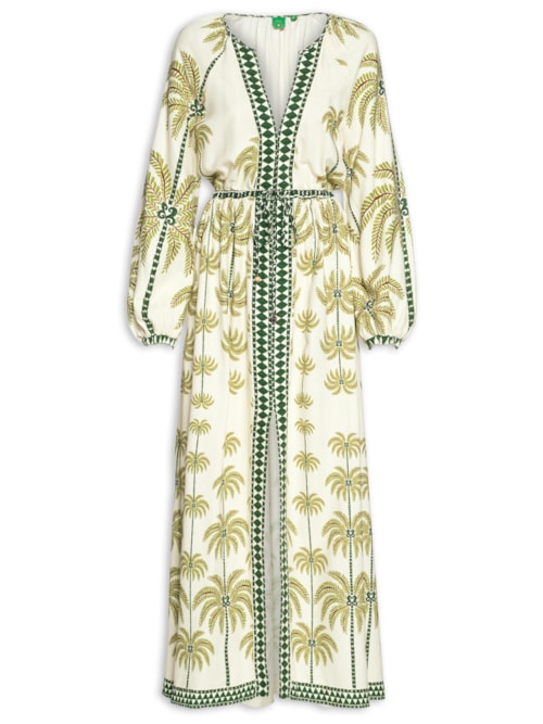 Vestido Longo Milani Coqueiros Localizado - Verde