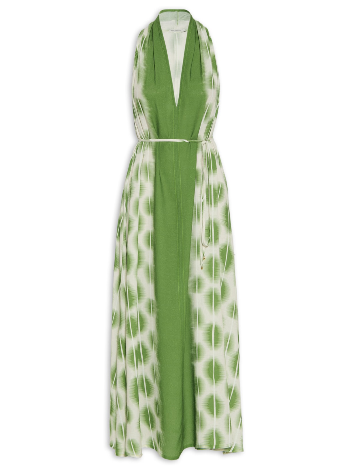 Vestido Longo Moldura - Verde