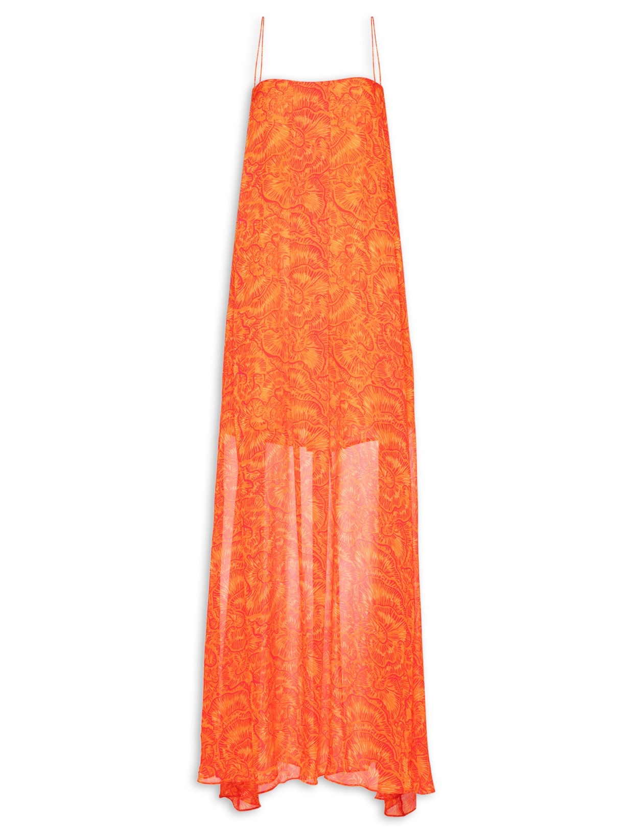 Vestido Longo Mushroom - Laranja