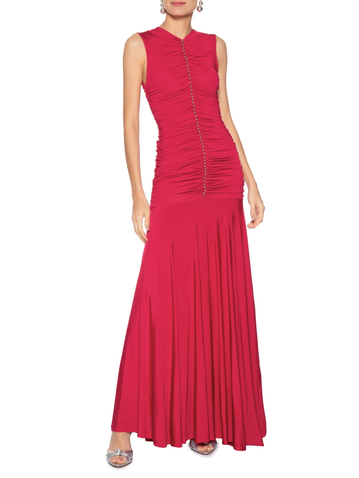 Vestido Longo Nadine Godê Vermelho Fabulous Agilitá