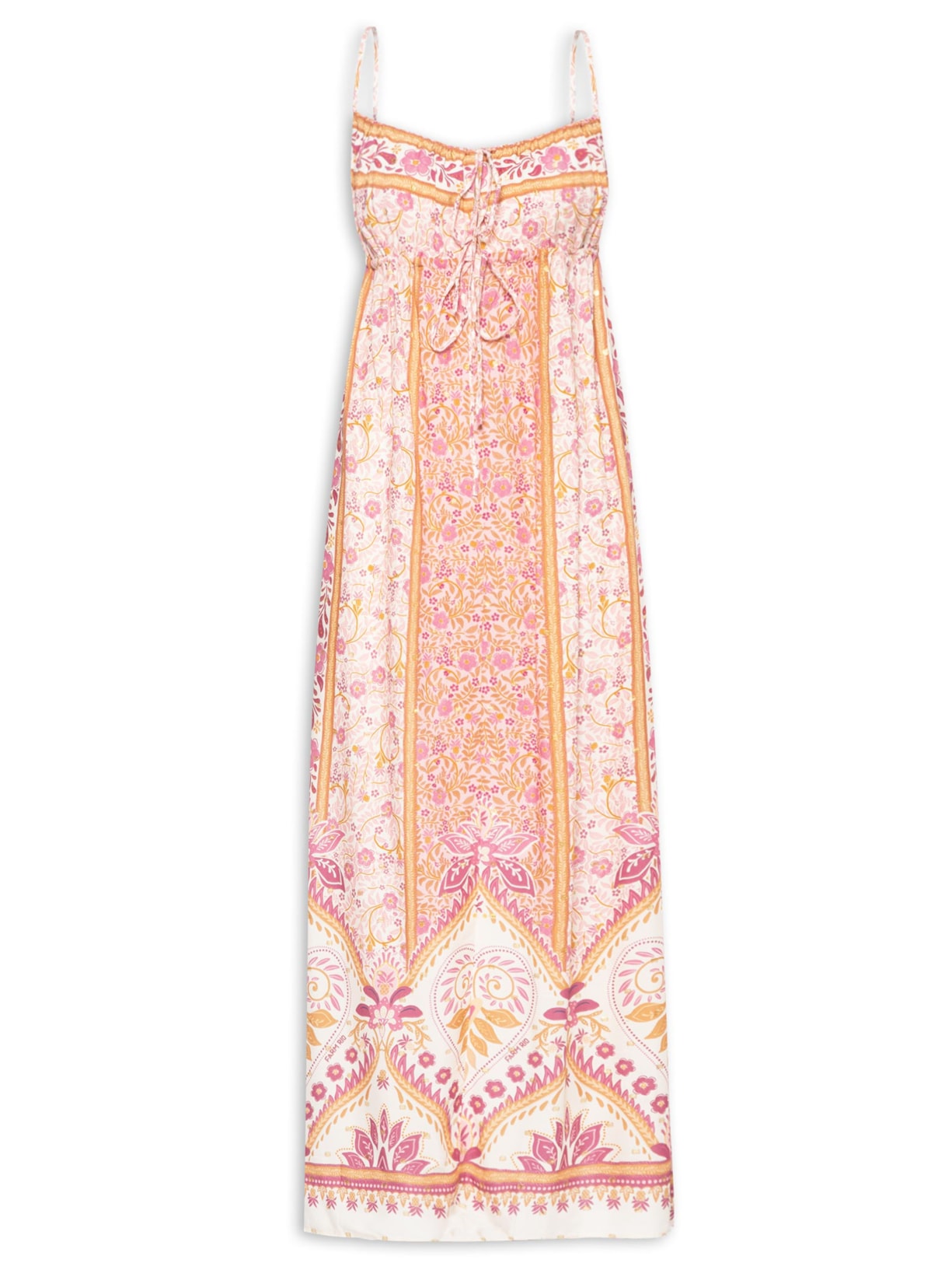 Vestido Longo No Meu Jardim - Rosa