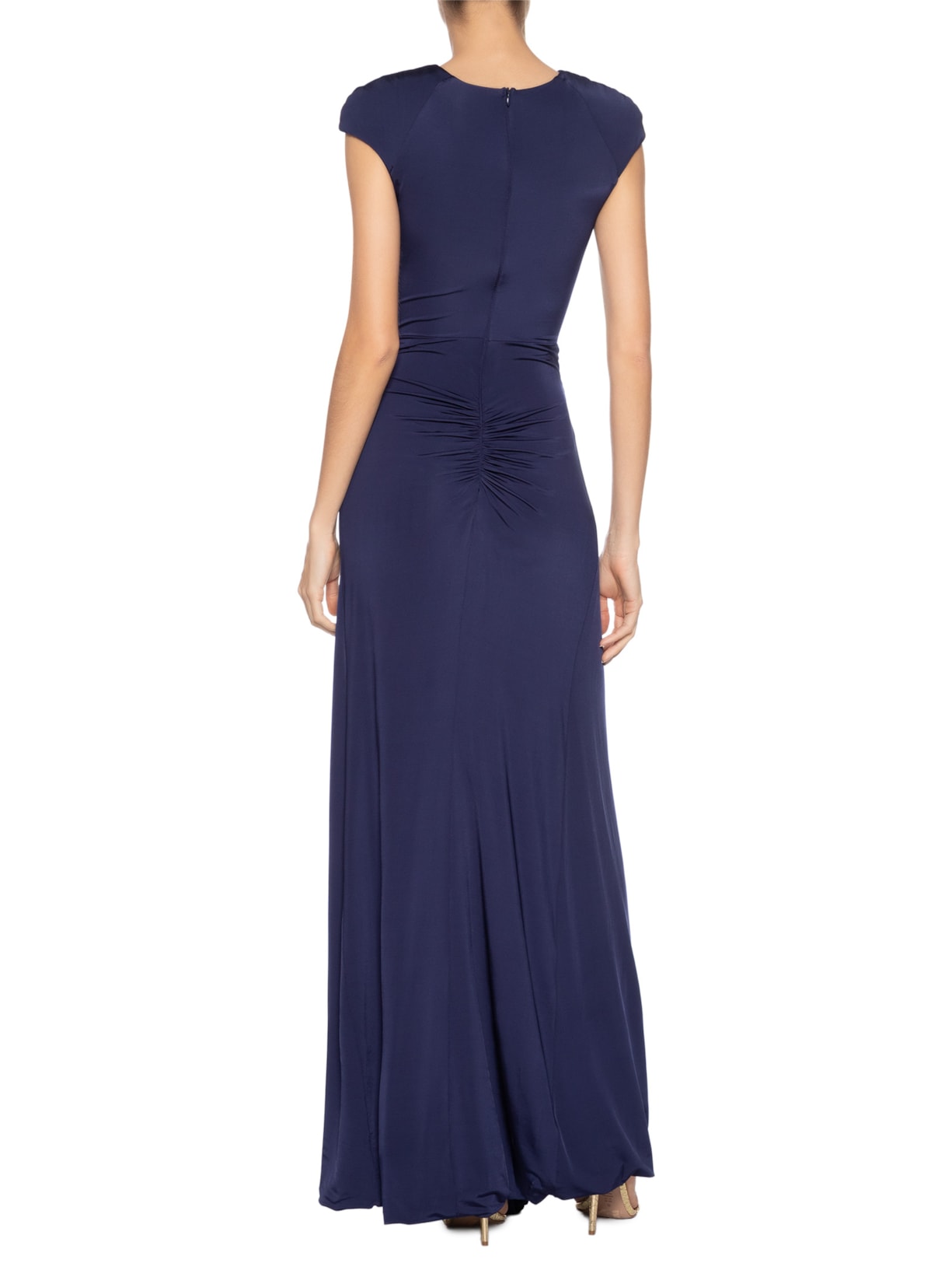 Vestido Longo Olivia Abertura Frontais Azul Fabulous Agilitá