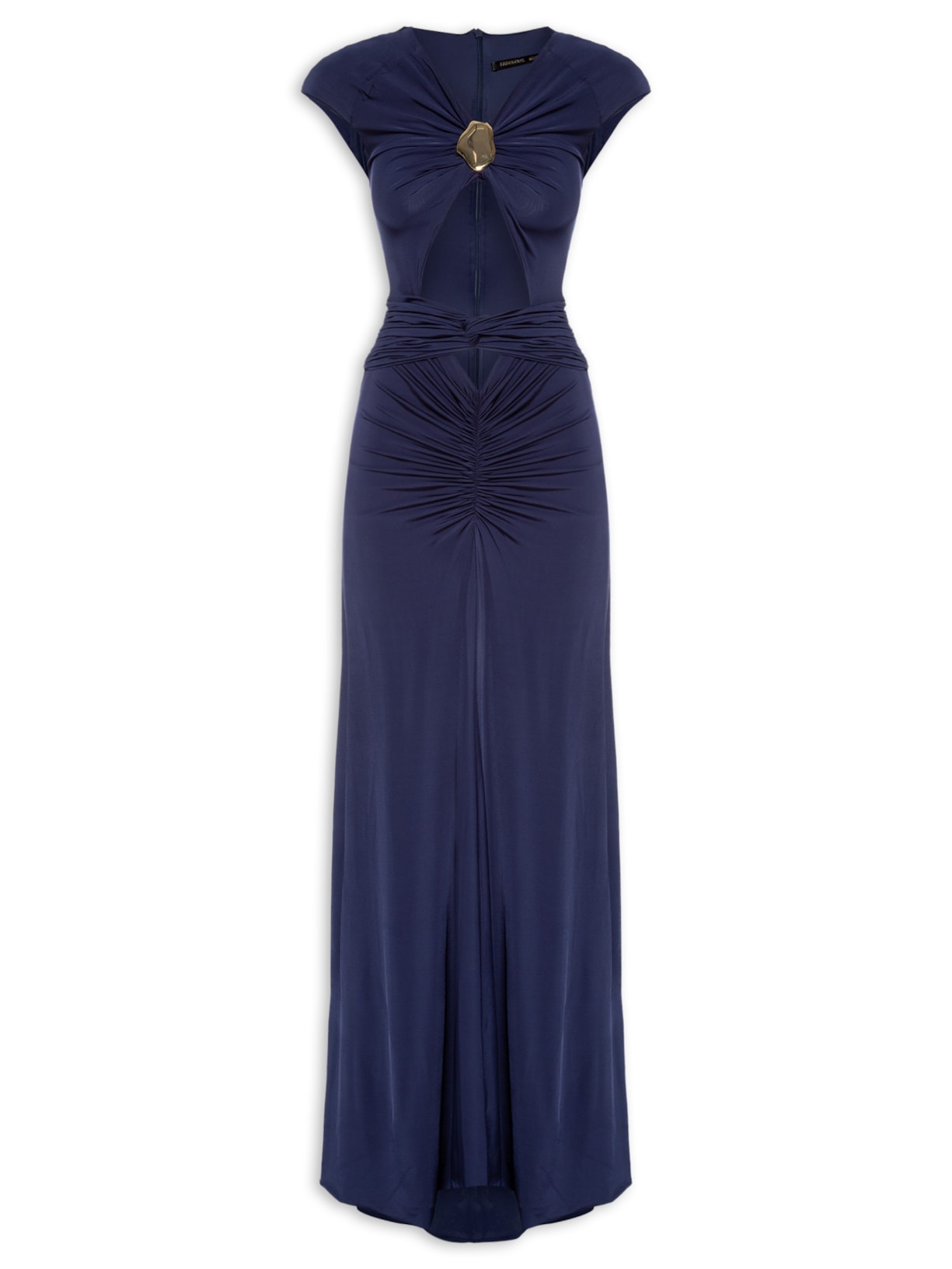 Vestido Longo Olivia Abertura Frontais Azul Fabulous Agilitá