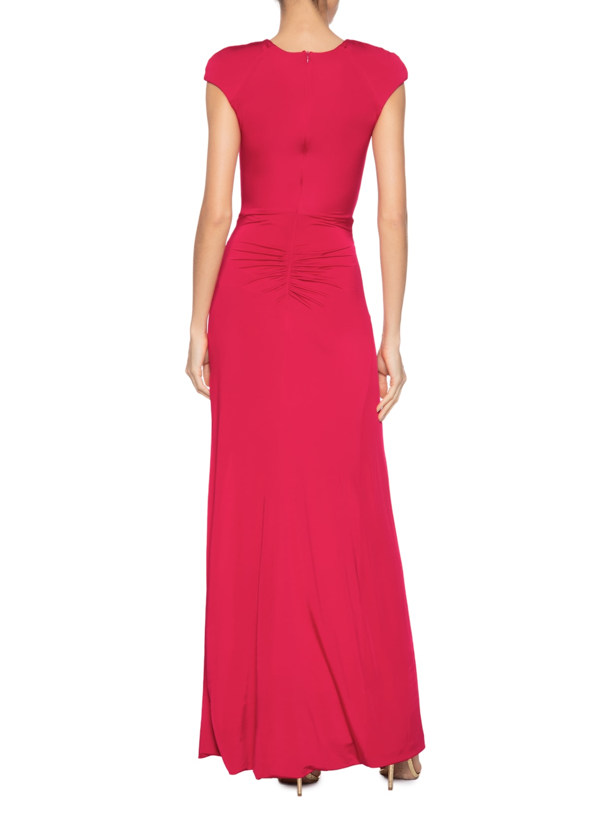 Vestido Longo Olivia Abertura Frontais Vermelho Fabulous Agilitá