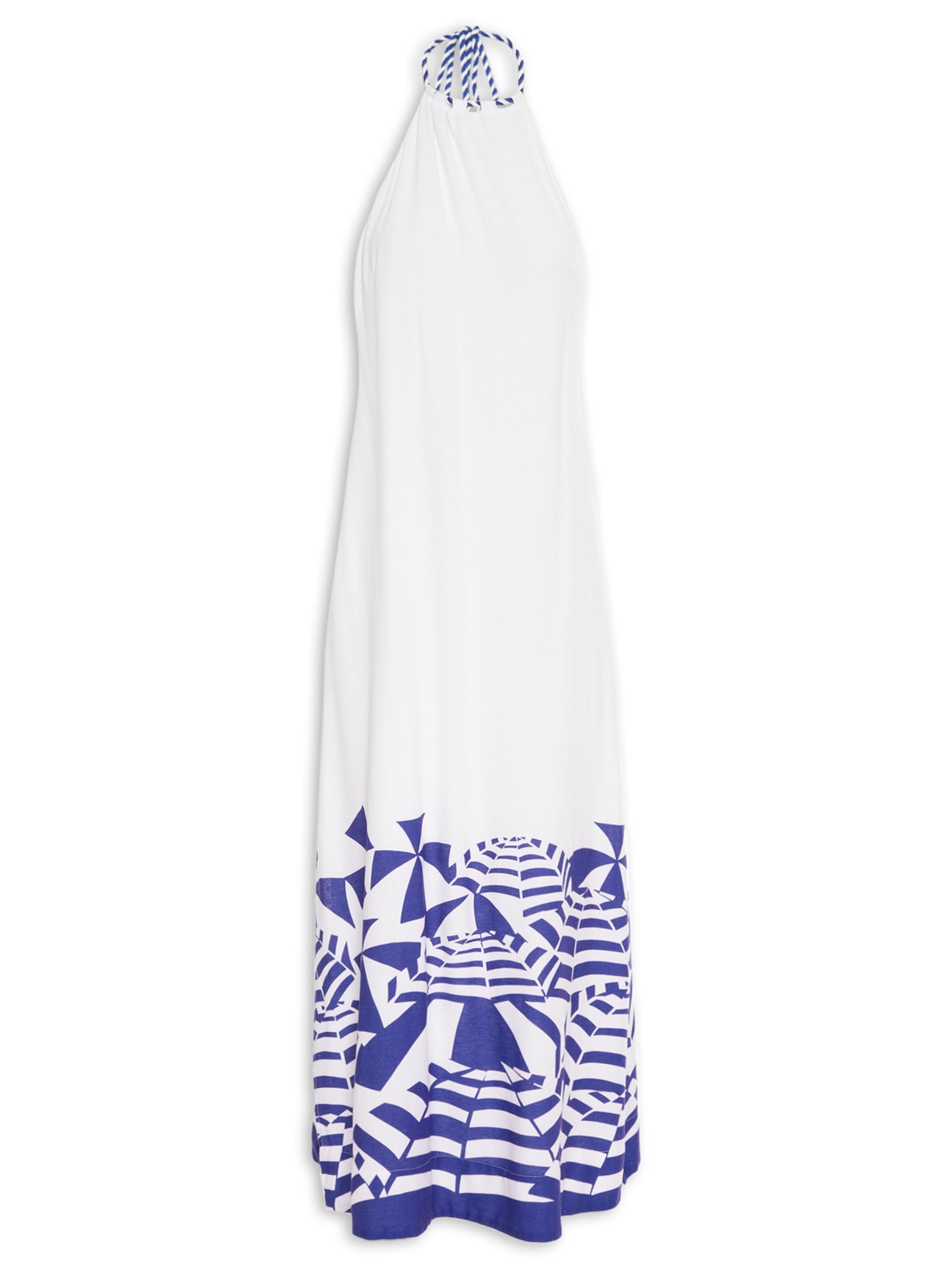 Vestido Longo Ombrelona - Branco