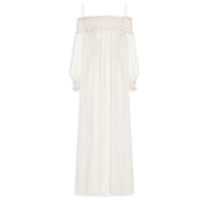 Vestido Longo Ombro A Ombro - Branco