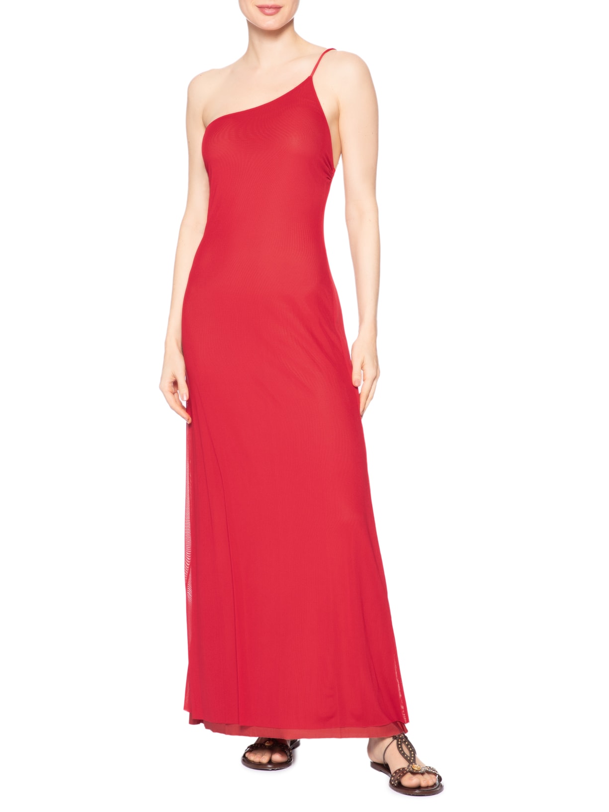 Vestido Longo Ombro Só Vermelho Farm