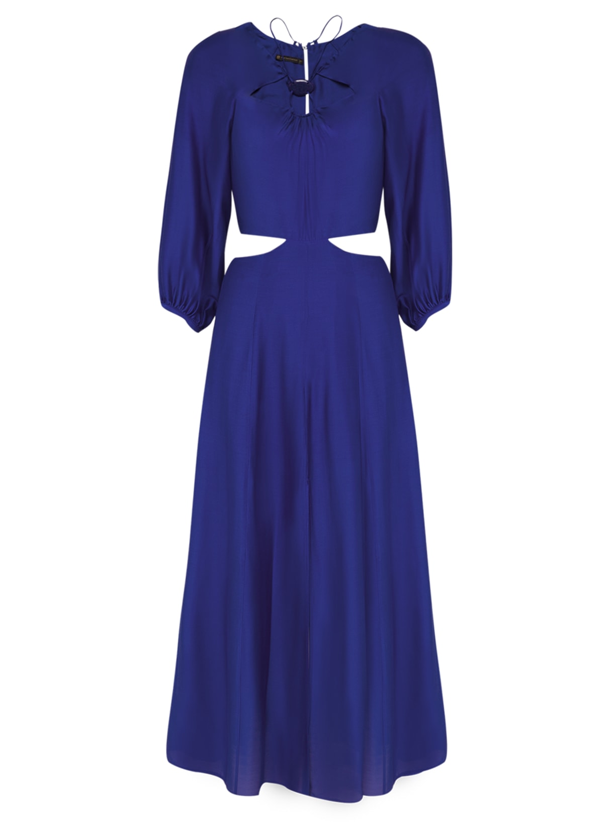 Vestido Longo Pamela Detalhe - Azul