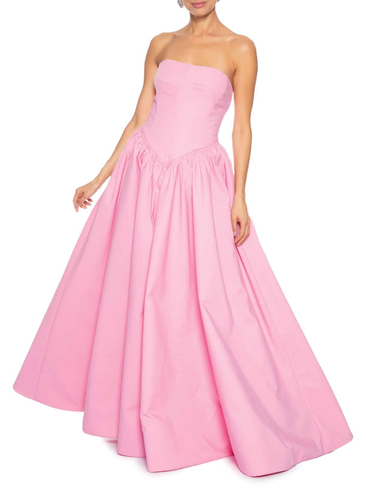 Vestido Longo Pamela Tafetá Rosa Fabulous Agilitá