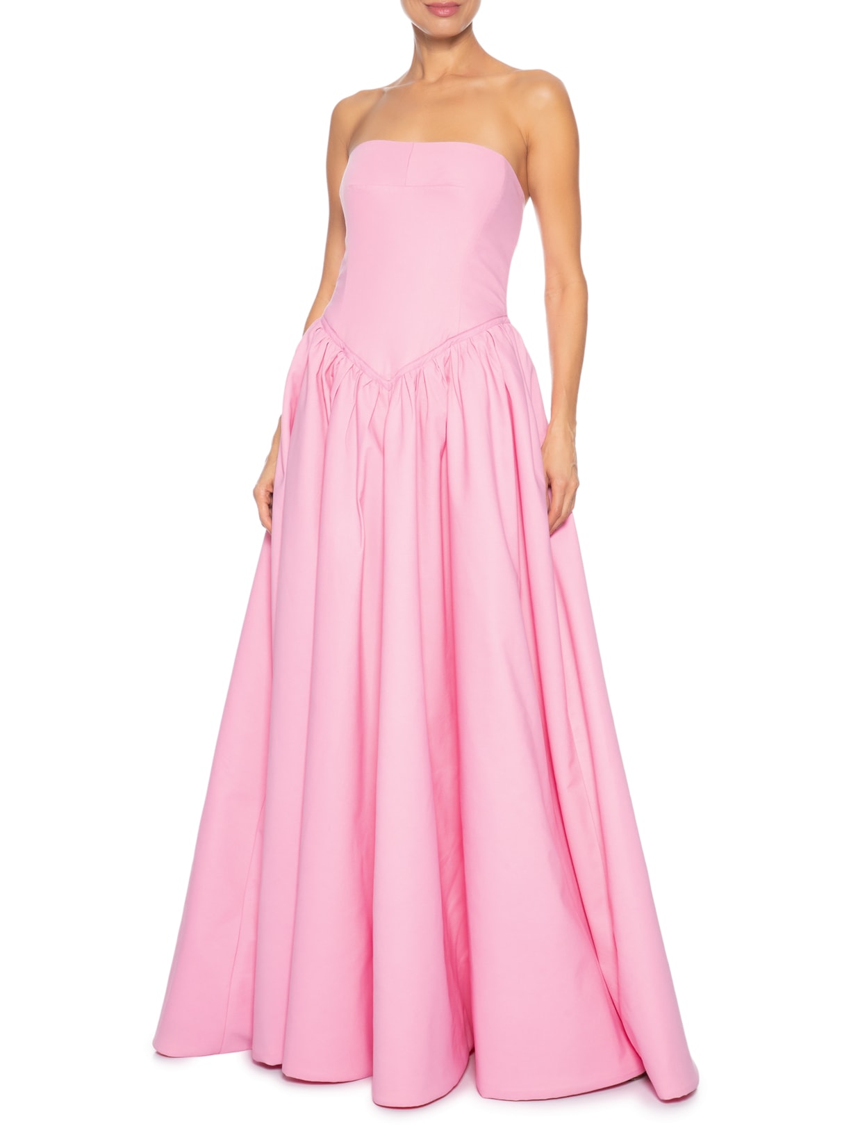 Vestido Longo Pamela Tafetá Rosa Fabulous Agilitá