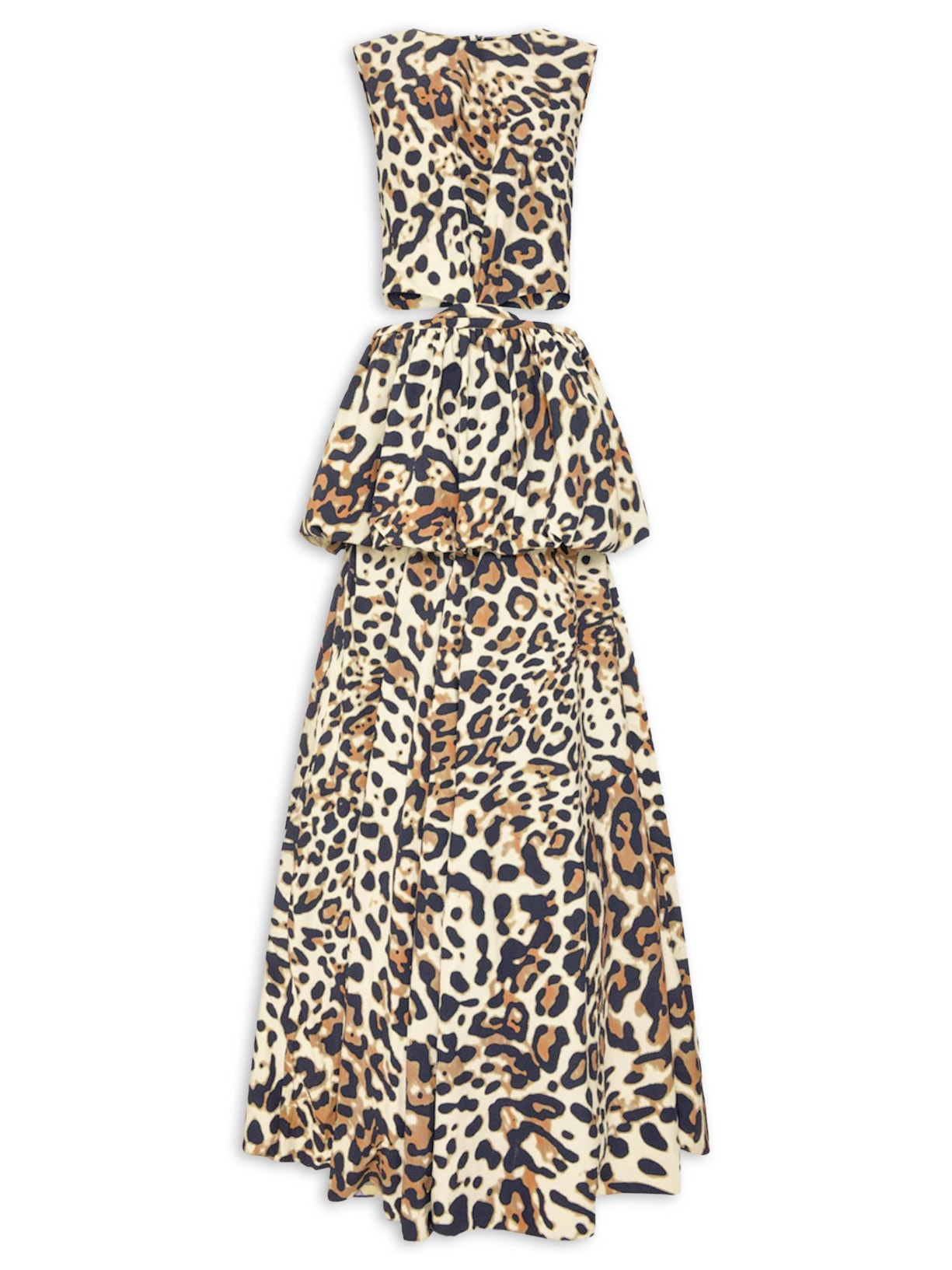 Vestido Longo Panthera Animal Print Mixed