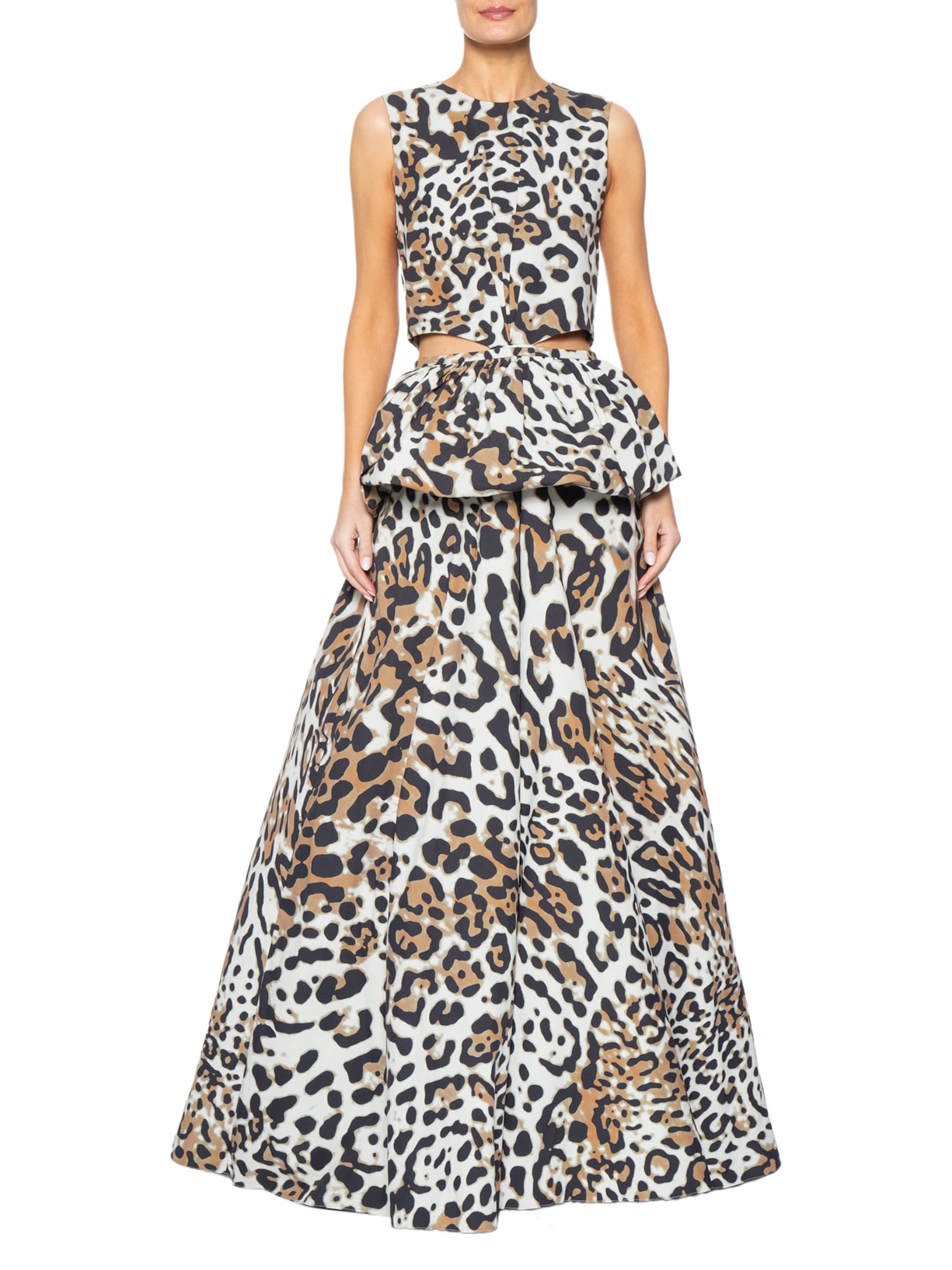 Vestido Longo Panthera Animal Print Mixed