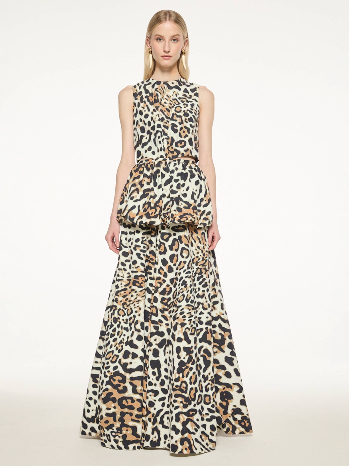 Vestido Longo Panthera Animal Print Mixed