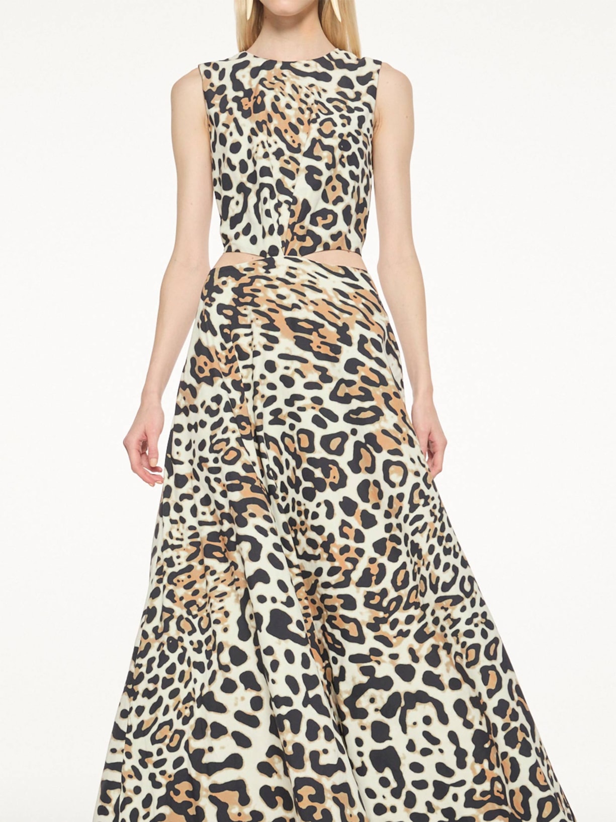 Vestido Longo Panthera Animal Print Mixed