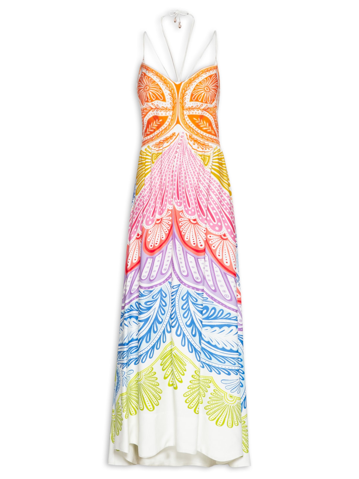 Vestido Longo Papillon - Laranja