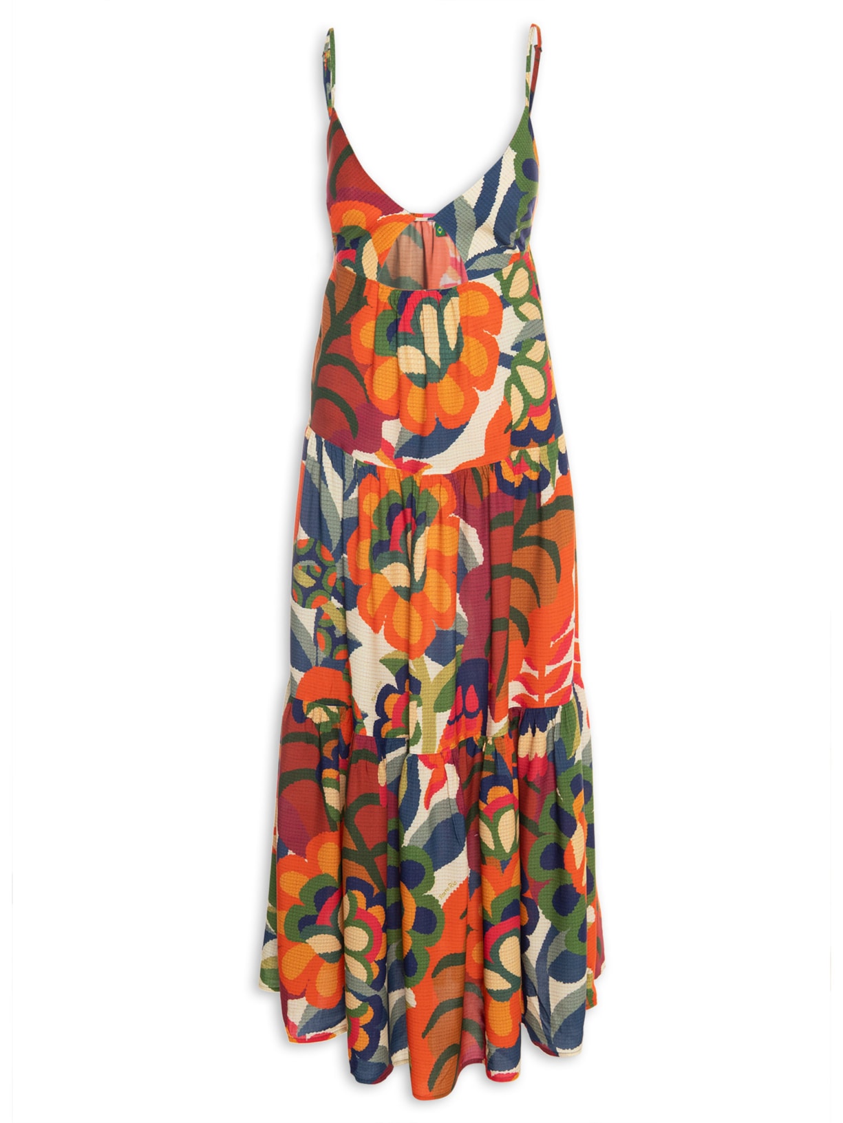 Vestido Longo Paraty Laranja Farm