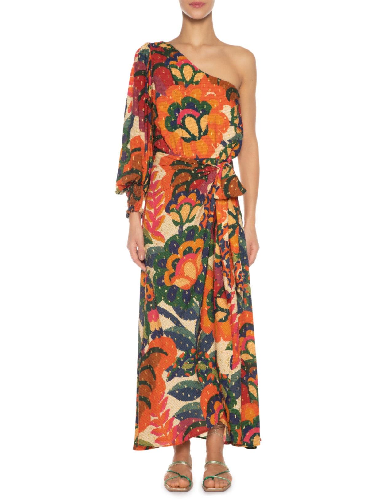 Vestido Longo Paraty Laranja Farm