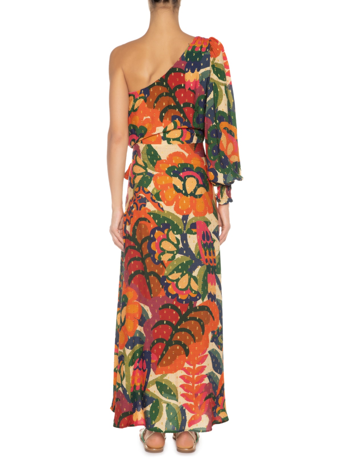 Vestido Longo Paraty Laranja Farm