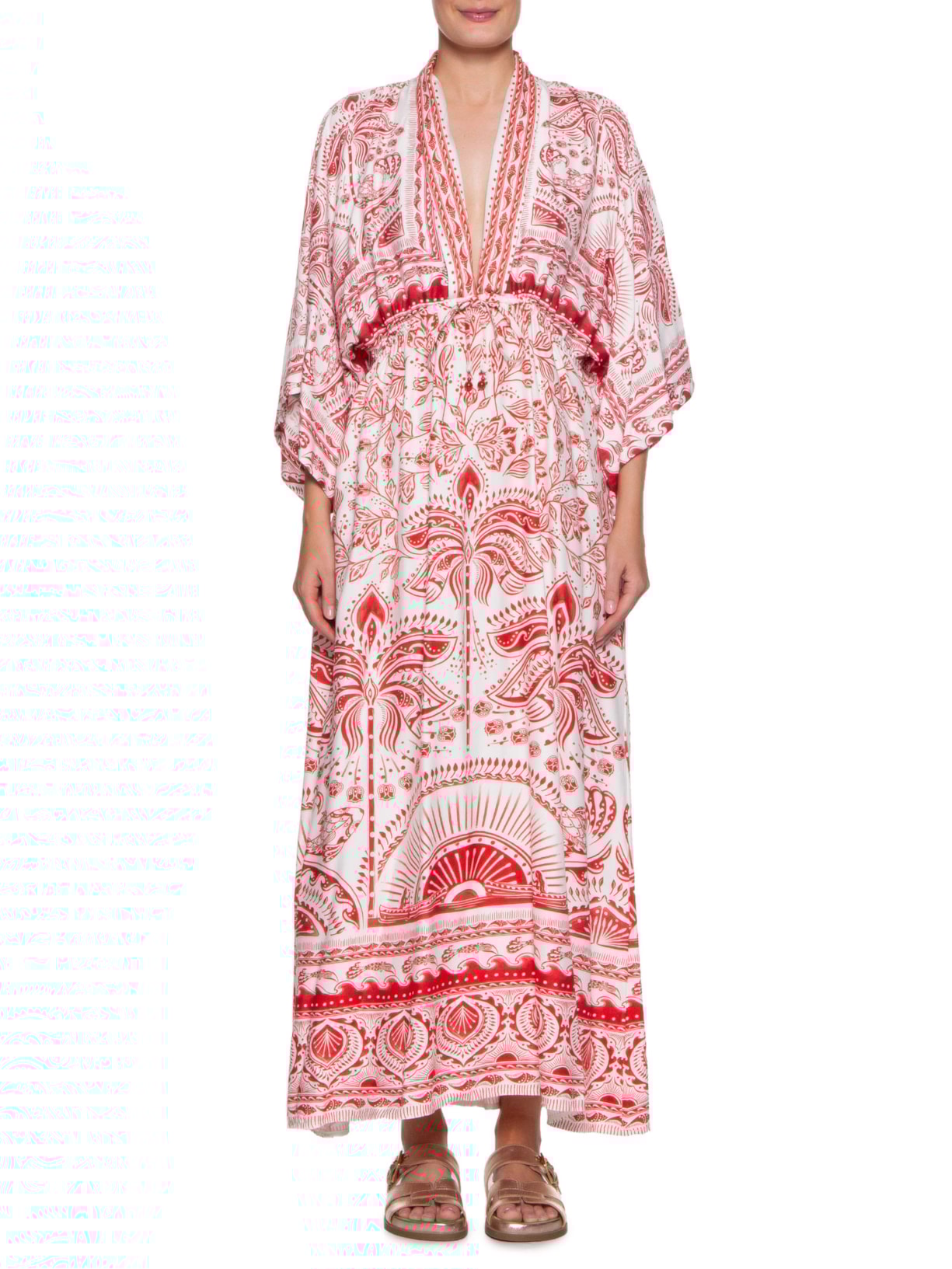 Vestido Longo Passeio De Rio Vermelho Farm