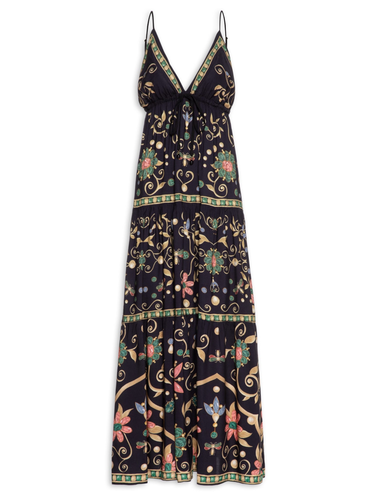 Vestido Longo Petra – Preto Farm