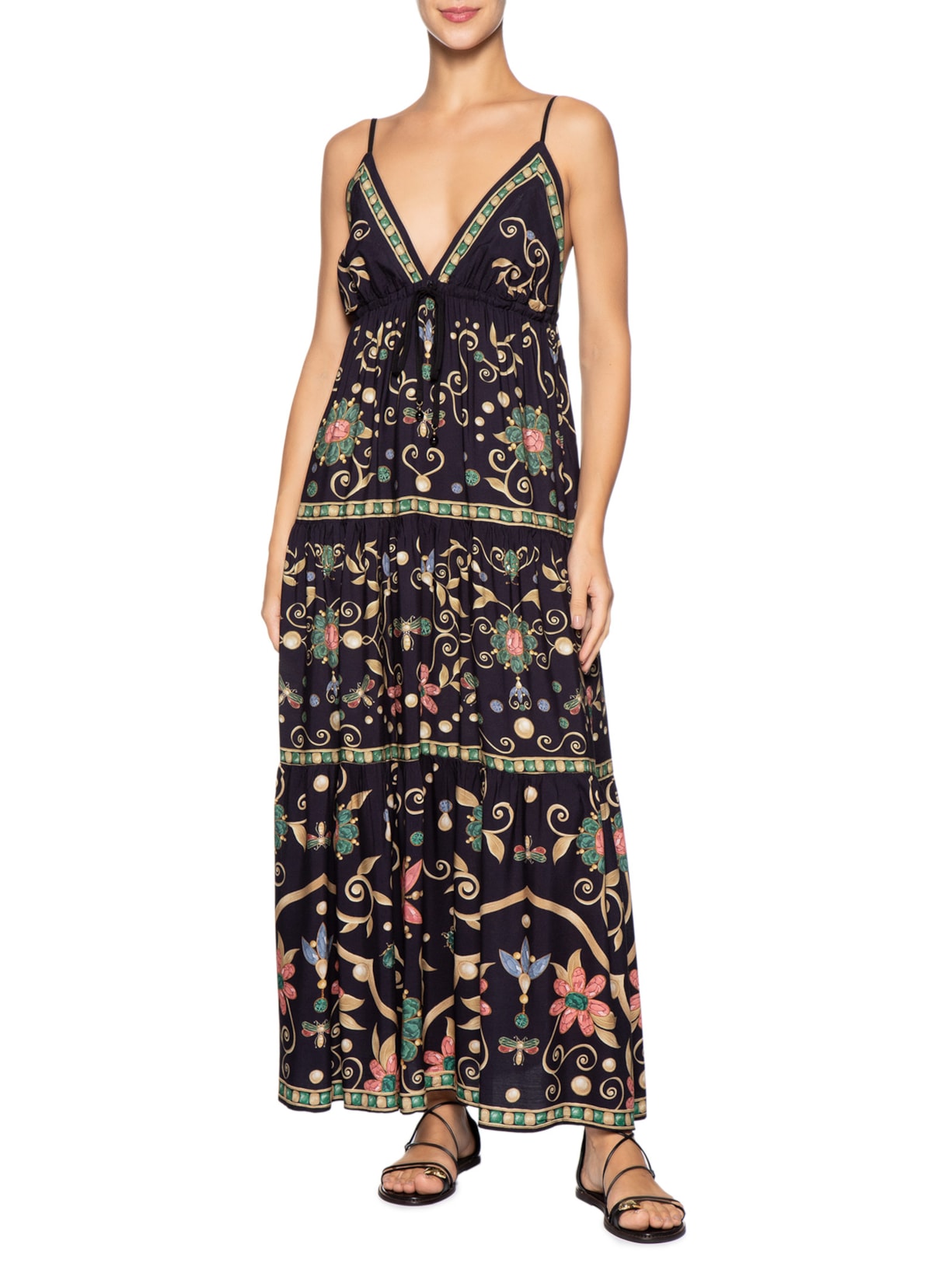 Vestido Longo Petra – Preto Farm