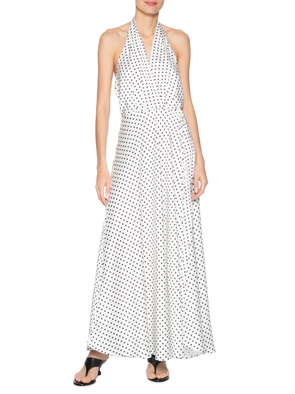 Vestido Longo Poá Off White Market 33