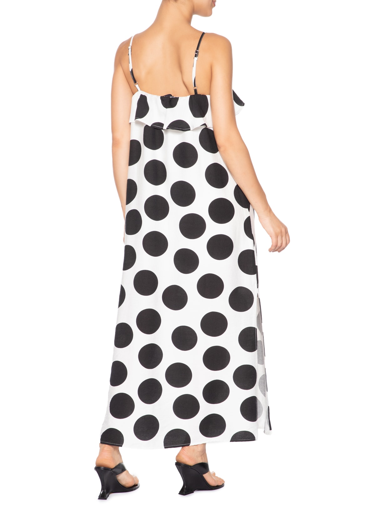 Vestido Longo Poá Off White Market 33