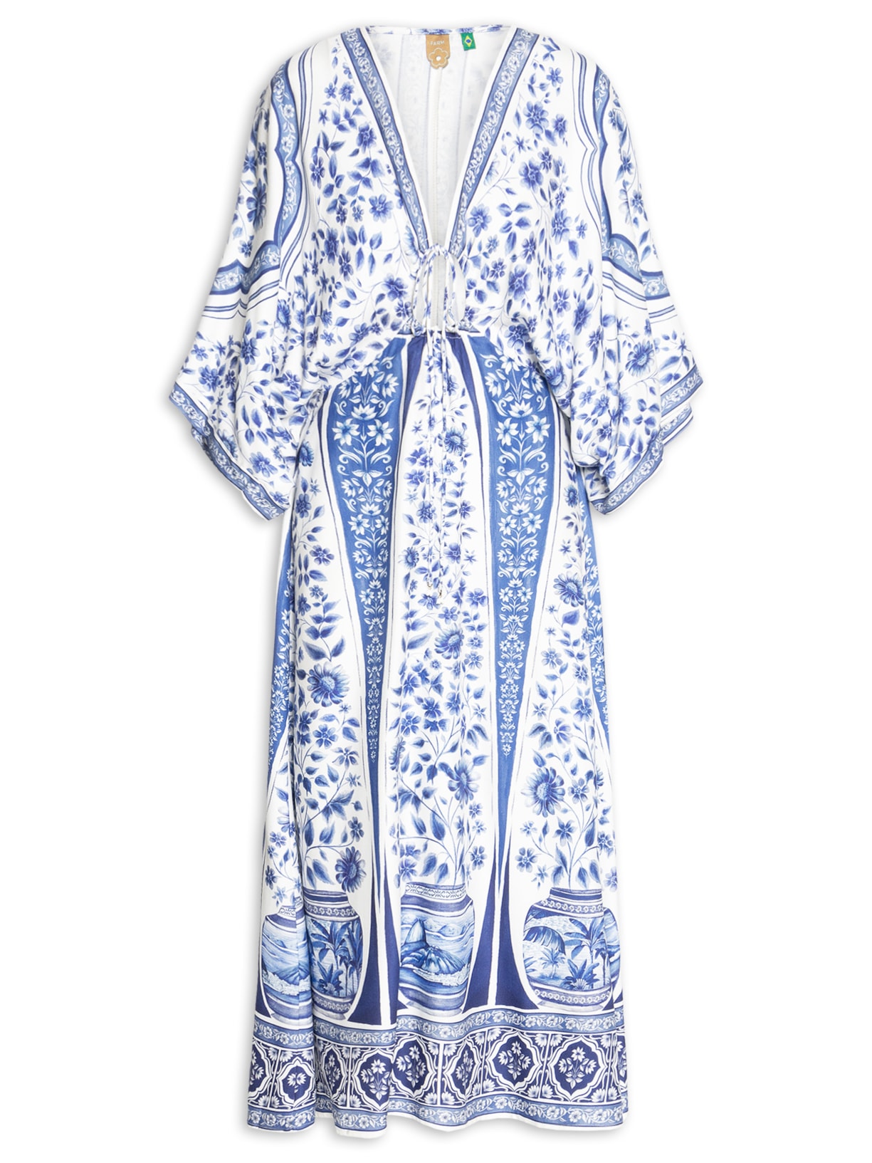 Vestido Longo Porcelana - Branco