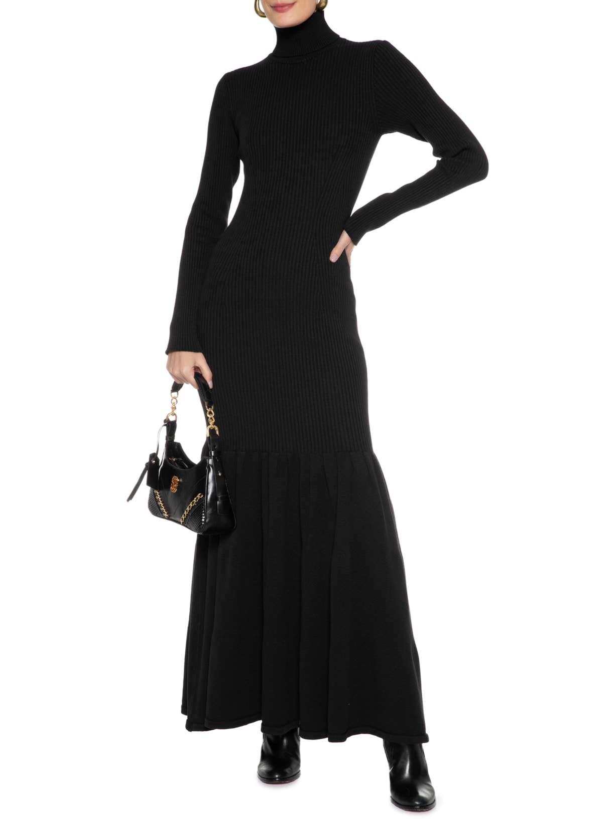 Vestido Longo Preto Anselmi